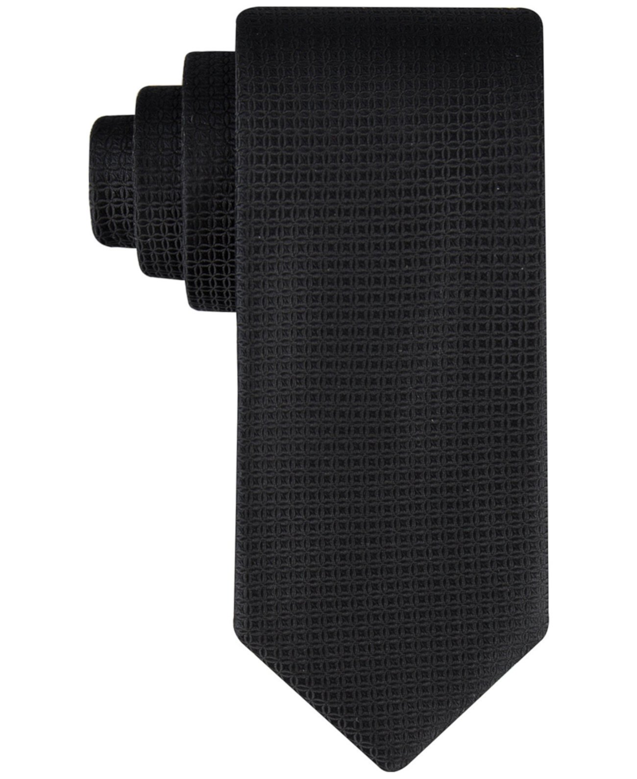 Мужской однотонный галстук с геопринтом Calvin Klein