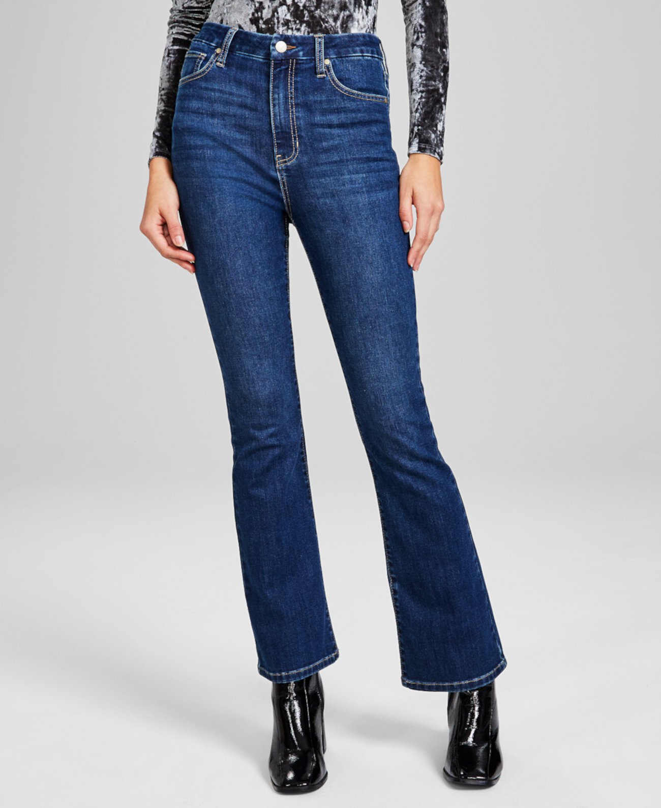 Женские джинсы Bootcut с высокой посадкой, созданные для Macy's And Now This