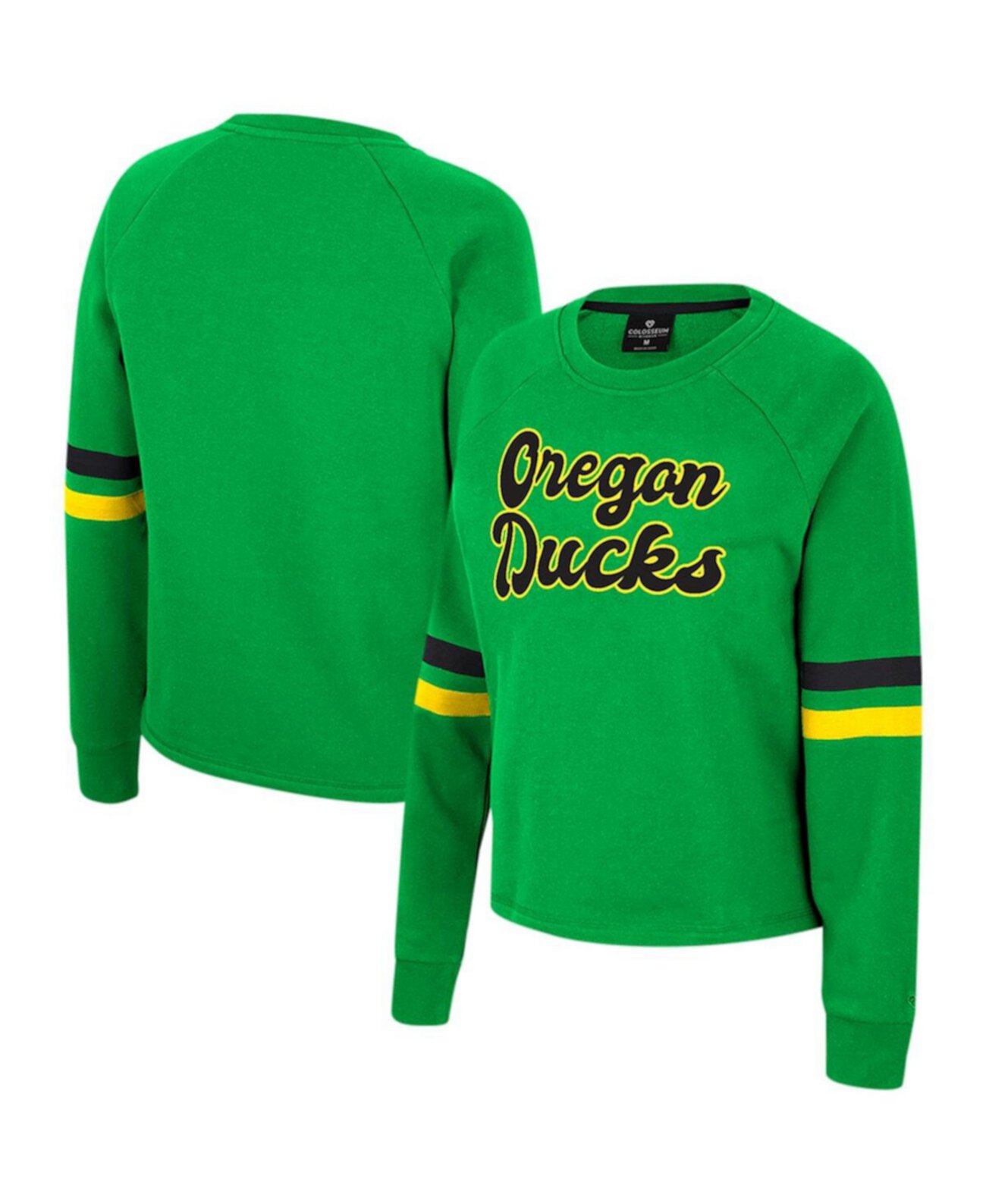 Женский пуловер с регланами Green Oregon Ducks Talent Competition, толстовка с капюшоном Colosseum