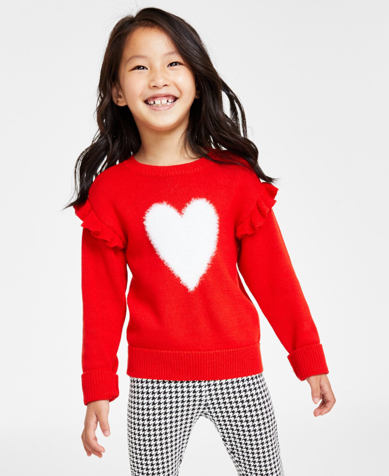 Пуловер с сердечками для маленьких девочек, созданный для Macy's Epic Threads