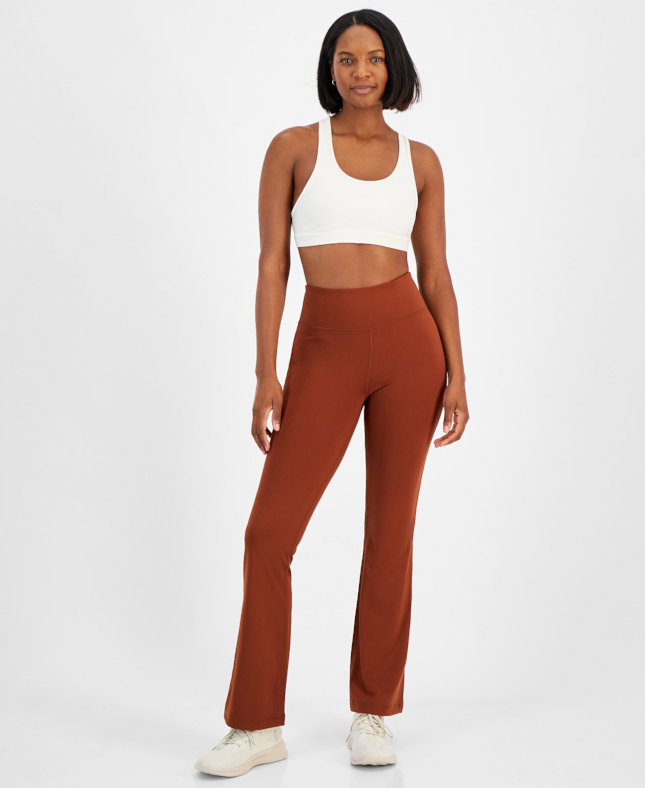 Women's High Rise Flare Leggings, Created for Macy's ID Ideology