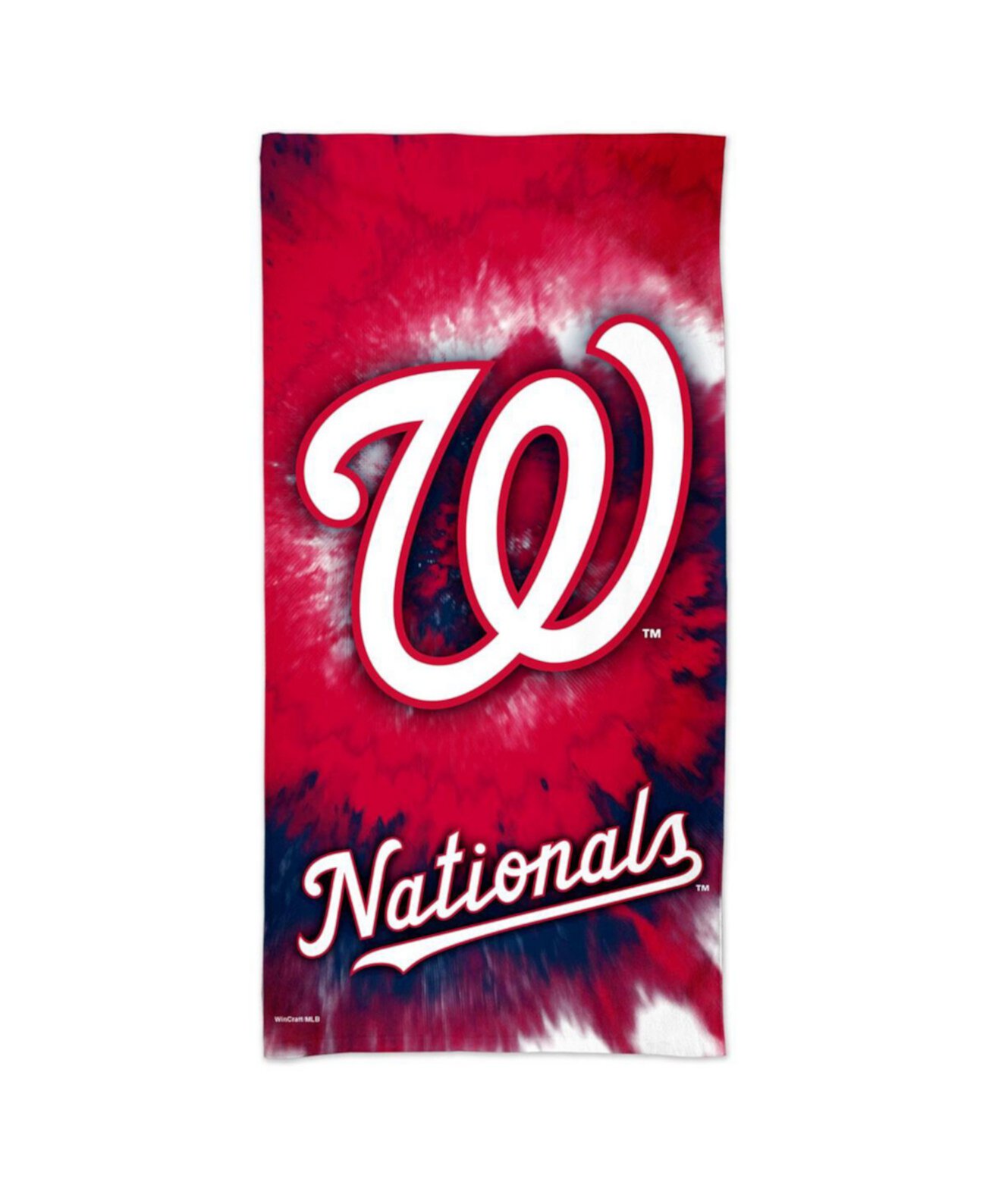 Пляжное полотенце Spectra с принтом тай-дай Washington Nationals 60 x 30 дюймов Wincraft