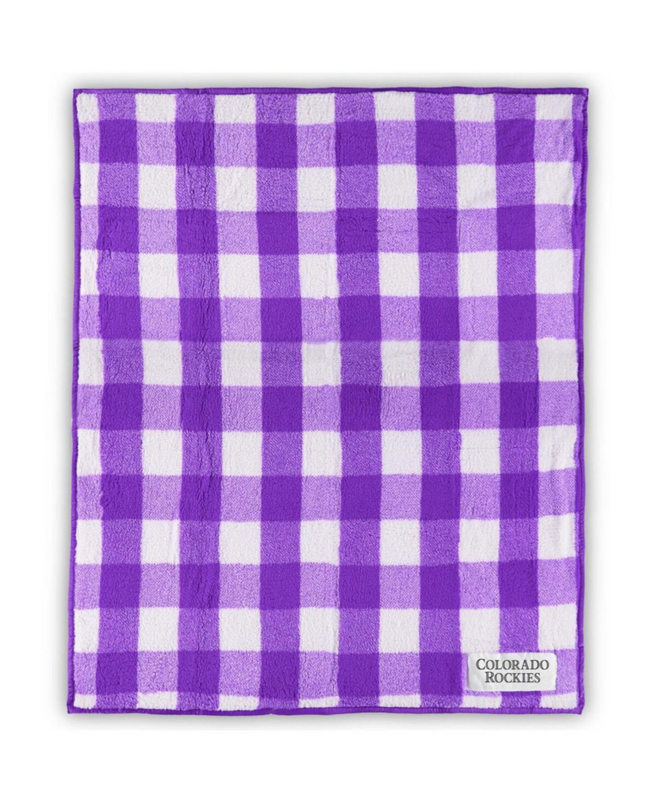 Туристическое одеяло Logo Brand Colorado Rockies 50'' x 60'' Buffalo Check Frosty Fleece Logo Brand