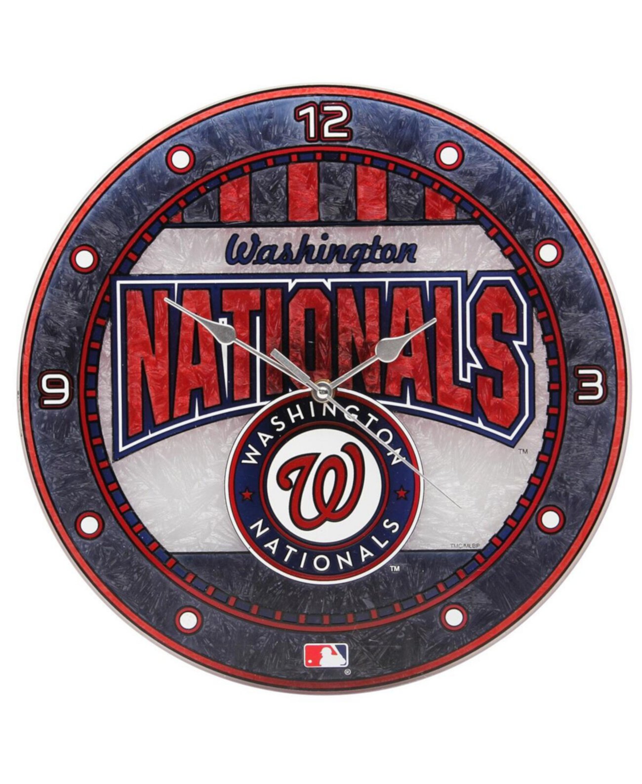 Художественные стеклянные часы Washington Nationals Memory Company