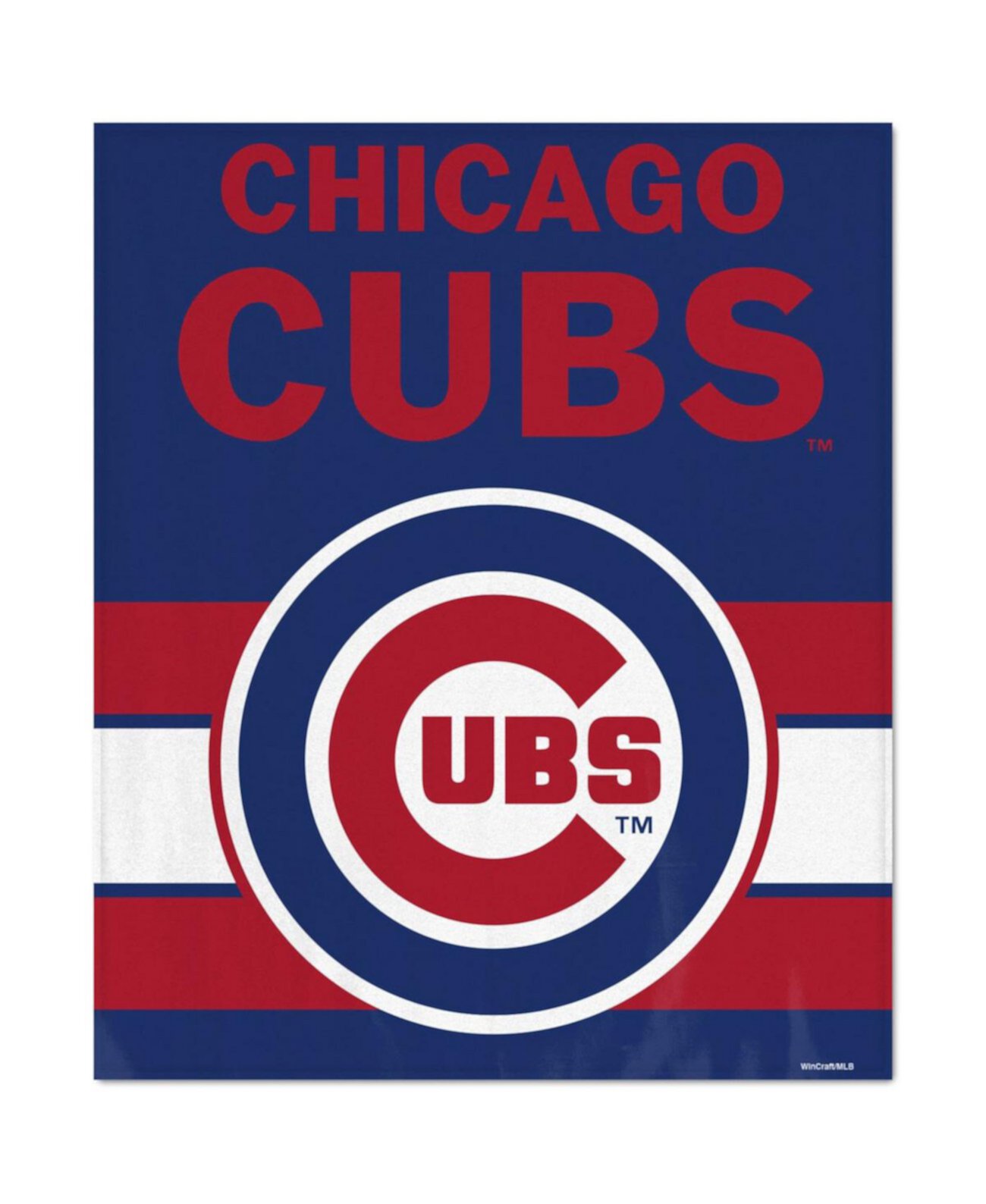 Ультраплюшевое покрывало Chicago Cubs размером 50 x 60 дюймов Wincraft