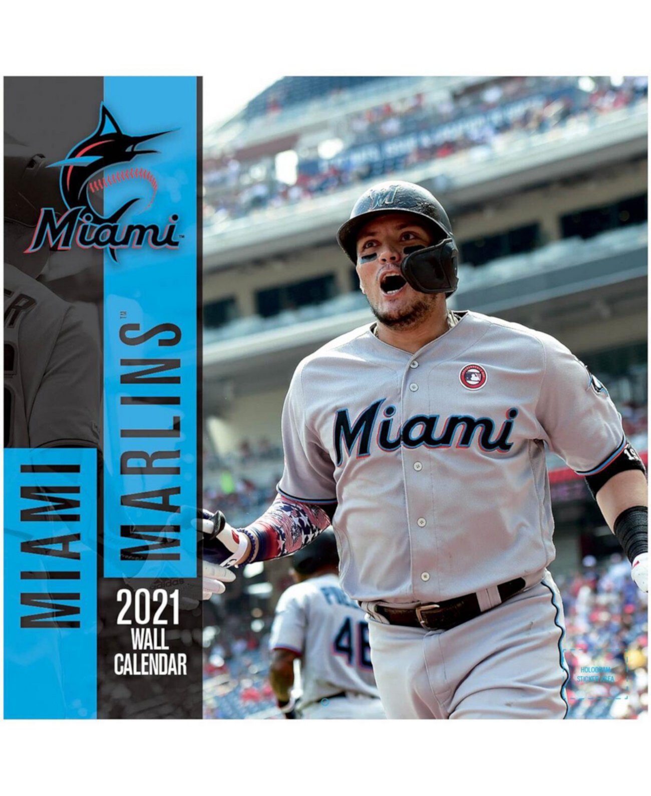 Настенный календарь Miami Marlins на 2021 год, 12 месяцев, 30х30 см, полноцветный Turner Licensing