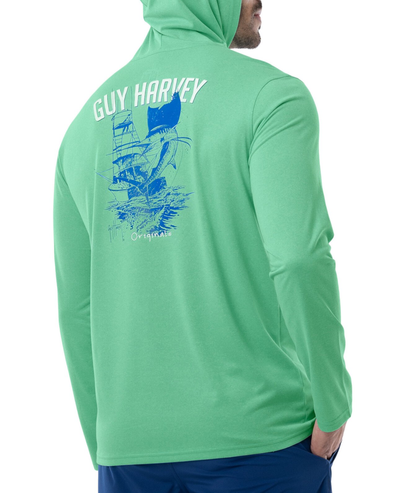 Мужская Толстовка Guy Harvey Boat Lines Guy Harvey