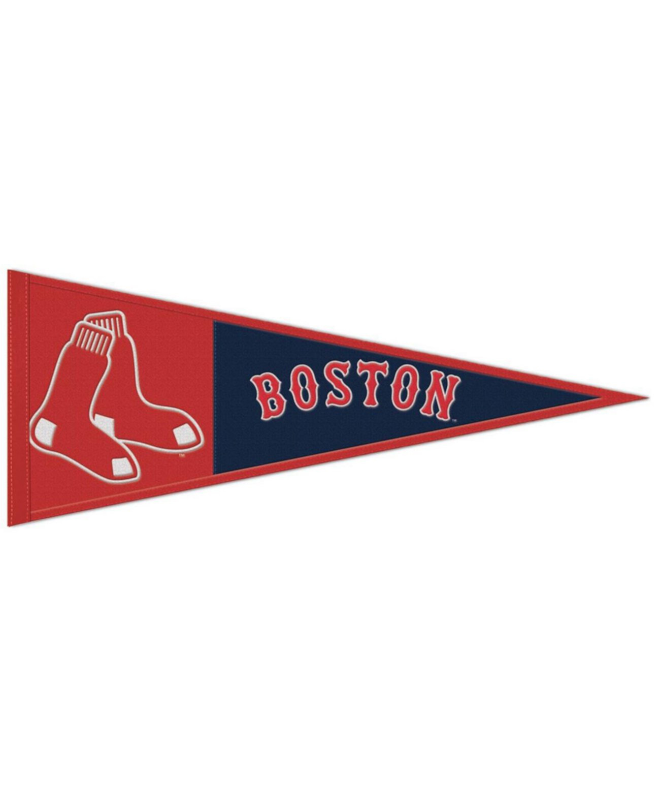 Плакат Boston Red Sox, 33 см x 81 см, грубая ткань, вышивка Wincraft