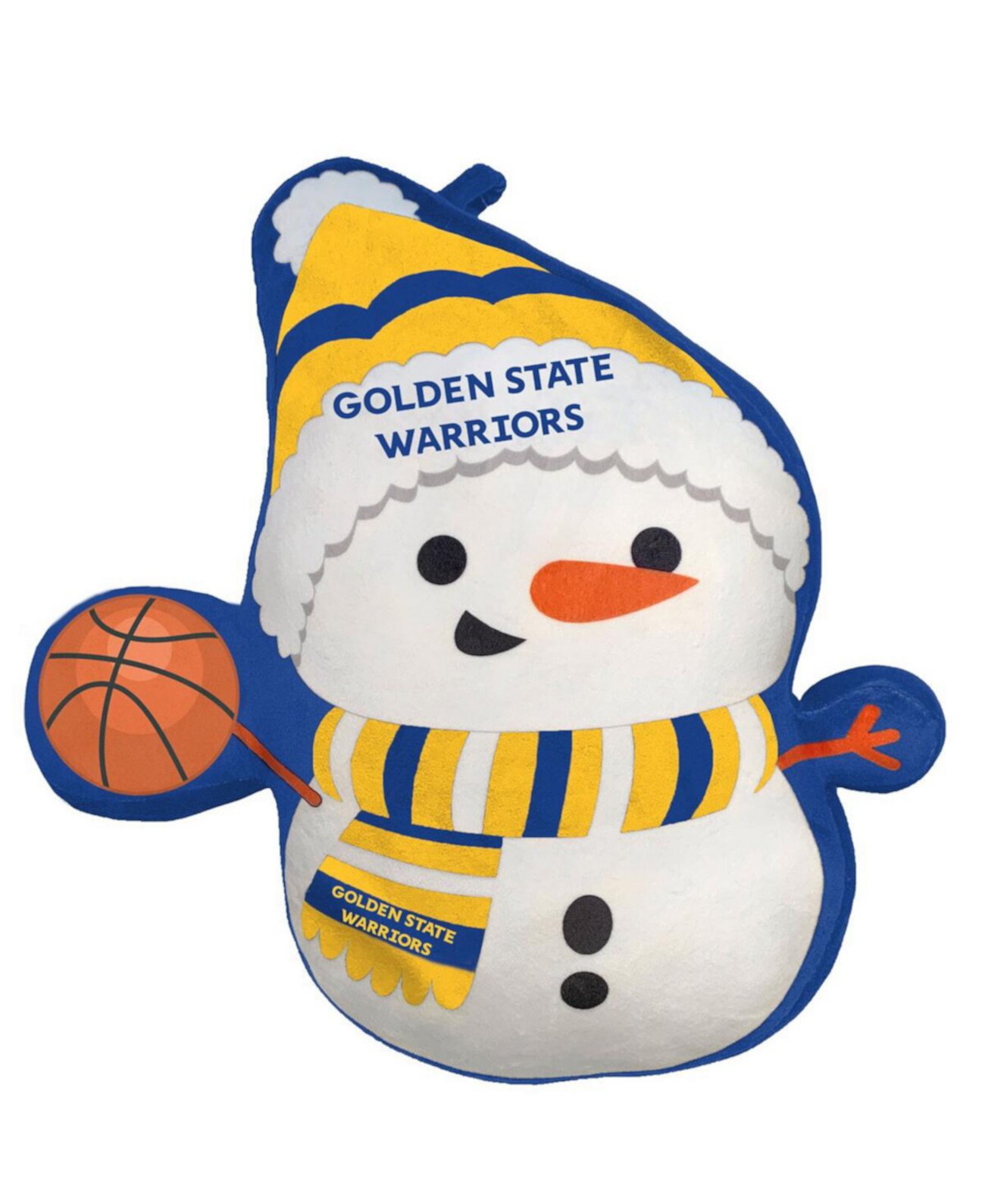 Плюшевая подушка со снеговиком Golden State Warriors Holiday Pegasus Home Fashions