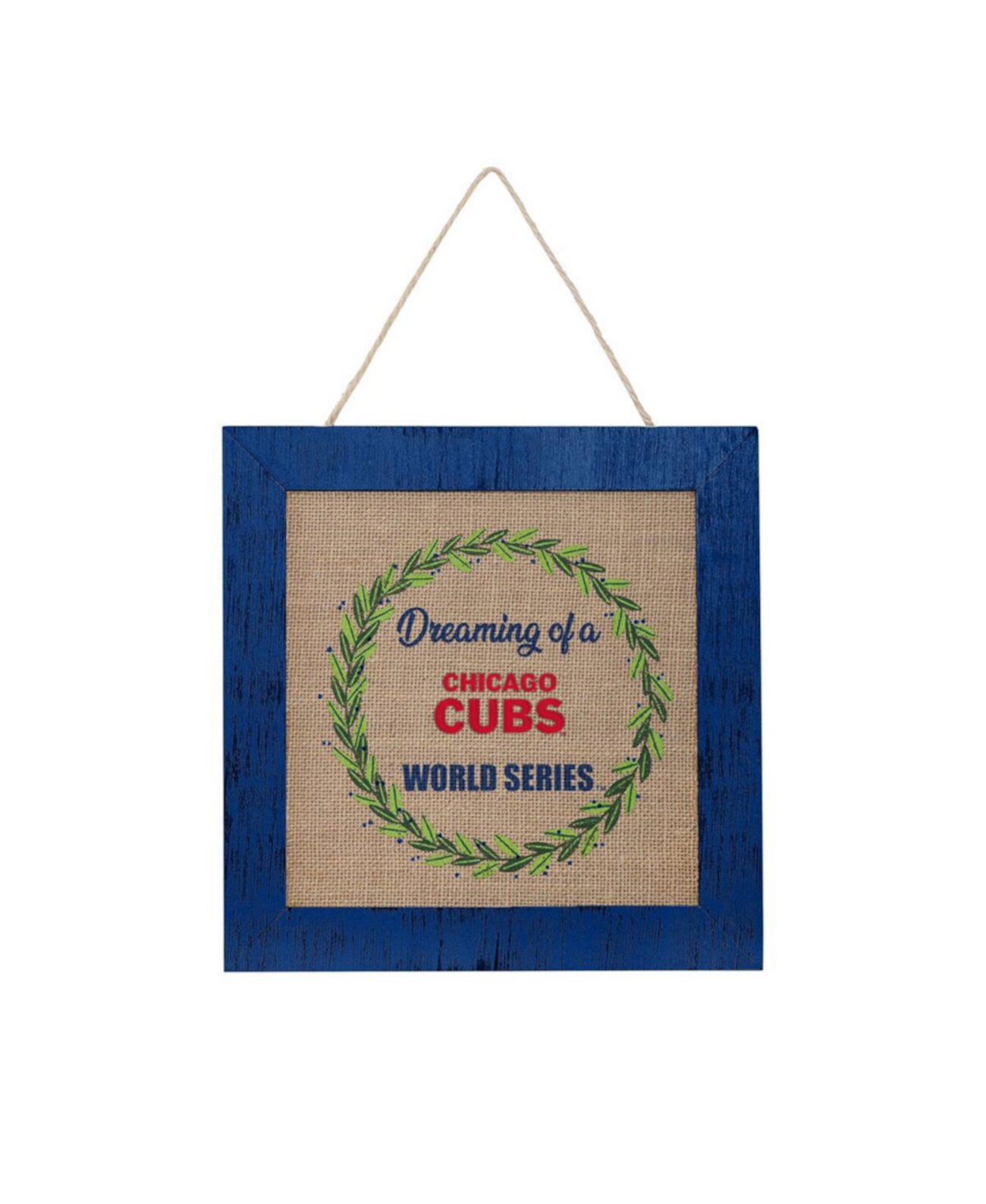 Двусторонняя вывеска из мешковины Chicago Cubs, 12 дюймов FOCO