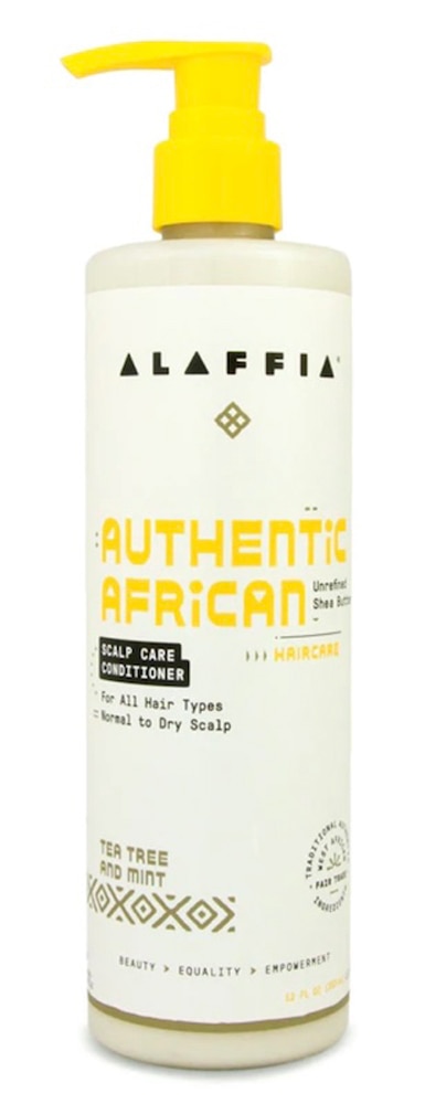Настоящий африканский кондиционер для ухода за кожей головы — Чайное дерево и мята, 12 жидких унций Alaffia