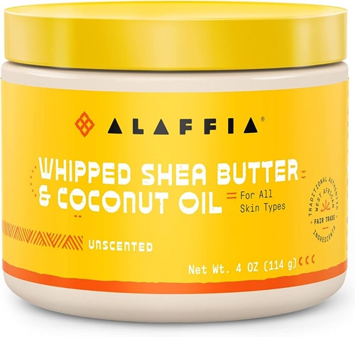 Взбитое масло ши и кокосовое масло — без запаха, 4 унции Alaffia