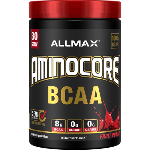Пищевая добавка Aminocore BCAA Фруктовый пунш — 0,69 фунта ALLMAX