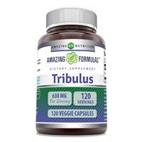 Tribulus -- 630 mg - 120 Veggie Capsules (Капсулы на растительной основе) Amazing Nutrition