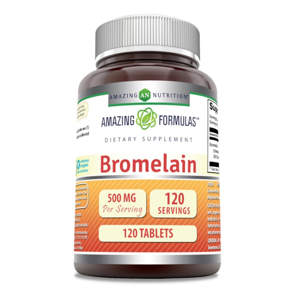 Bromelain 500 мг - 120 таблеток - Amazing Nutrition Amazing Nutrition