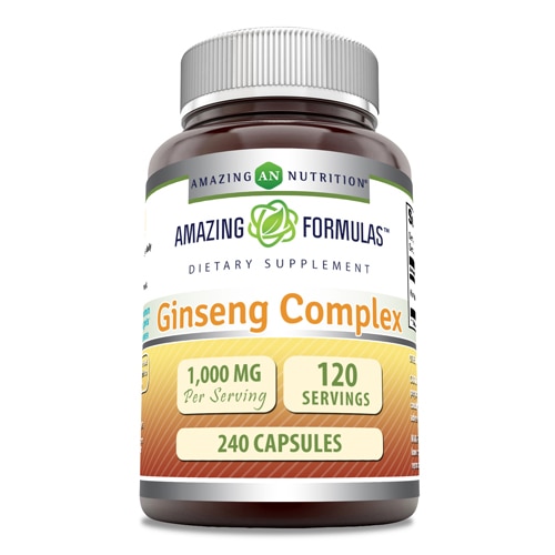 Комплекс женьшеня Amazing Formulas — 1000 мг — 240 капсул Amazing Nutrition