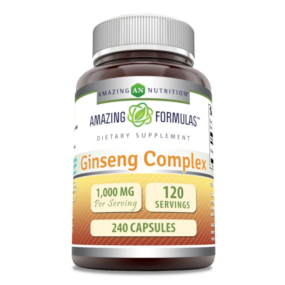 Комплекс женьшеня Amazing Formulas — 1000 мг — 240 капсул Amazing Nutrition