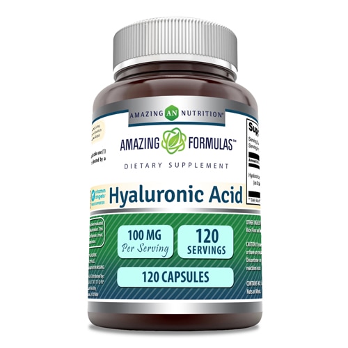 Amazing Formulas Hyaluronic Acid -- 100 mg - 120 Capsules (Капсулы) Amazing Nutrition