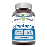 Amazing Formulas L-Tryptophan -- 1000 mg - 120 Tablets (Таблетки) Amazing Nutrition