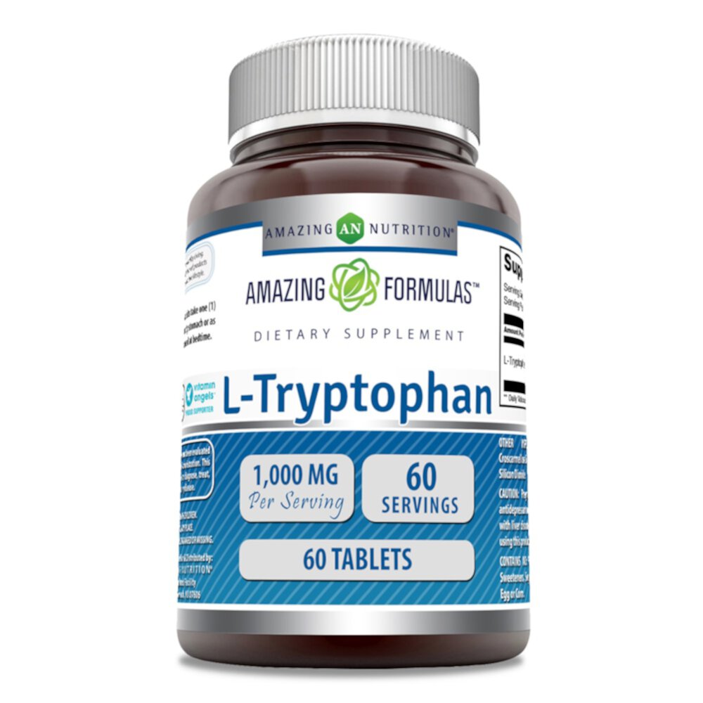 L-Триптофан - 1000 мг - 60 таблеток - Amazing Nutrition Amazing Nutrition