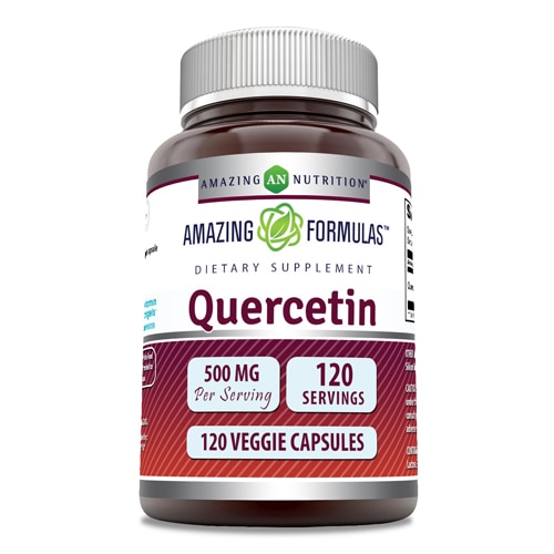 Amazing Formulas Quercetin -- 500 mg - 120 Veggie Capsules (Капсулы на растительной основе) Amazing Nutrition