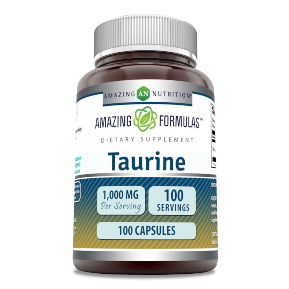 Amazing Formulas Таурин — 1000 мг — 100 капсул Amazing Nutrition