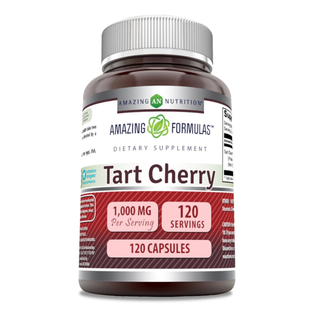 Amazing FormulasTart Cherry — 1000 мг — 120 капсул Amazing Nutrition