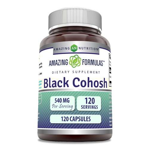 Черный клопогон — 540 мг — 120 капсул Amazing Nutrition