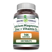Кальций, Магний, Цинк + Витамин D3 - 500 таблеток - Amazing Nutrition Amazing Nutrition