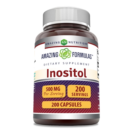 Инозитол — 500 мг — 200 капсул Amazing Nutrition