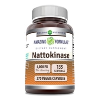 Nattokinase - 100мг - 270 растительных капсул - Amazing Nutrition Amazing Nutrition