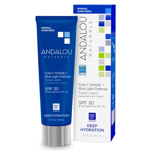 Ежедневный оттенок Deep Hydration + Blue Light Defense SPF 30 — 2,7 жидких унции Andalou Naturals