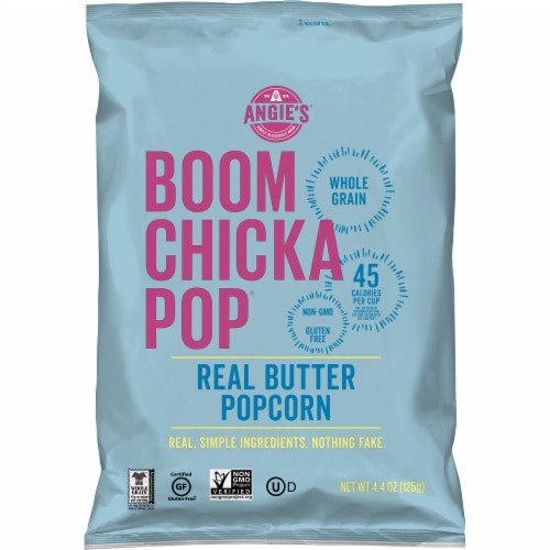 Попкорн BoomChickaPop с настоящим маслом, без глютена, 127 г, 45 калорий на порцию Angie's