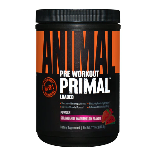 Pre Workout Primal Powder (Порошок) Strawberry Watermelon -- 17.9 oz (Унции) Animal