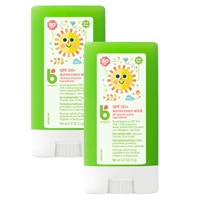 Детские солнцезащитные средства Babyganics Baby Sunscreen Zinc Oxide Stick SPF 50 -- 0.47 унции каждый / Упаковка 2 штуки Babyganics