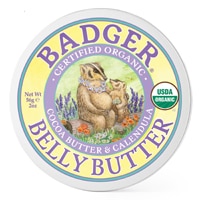 Средства от растяжек Badger Basket Organic Belly Butter с Какао Маслом и Календулой -- 2 унции Badger Basket