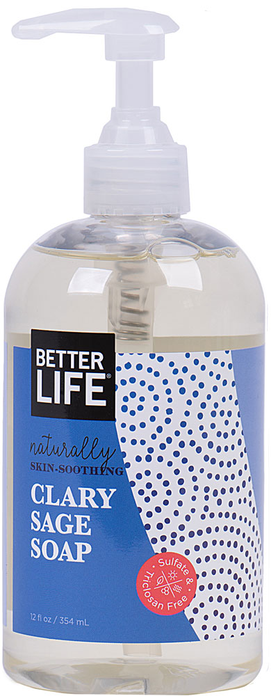 Жидкое мыло, естественно успокаивающее кожу мускатного шалфея, 12 жидких унций Better Life