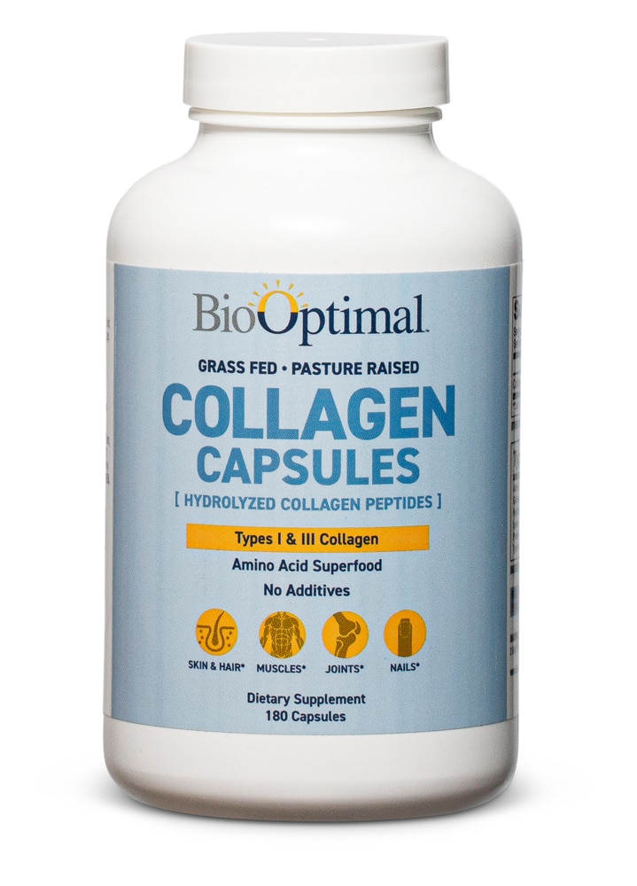 Коллагеновые капсулы — 180 капсул BioOptimal
