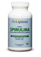 Органическая спирулина, 240 таблеток BioOptimal