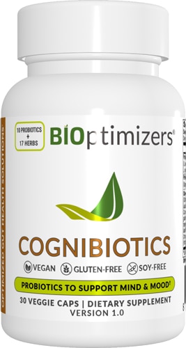 CogniBiotics — 30 растительных капсул BIOptimizers