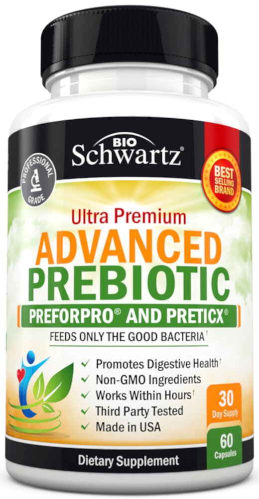 Ultra Premium Advanced Пребиотик - 60 капсул - BioSchwartz BioSchwartz