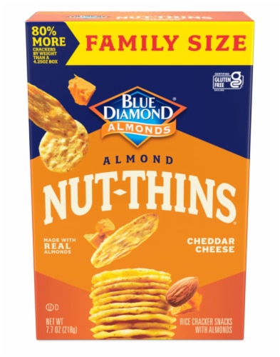 Almond Nut Thins Cheddar Cheese -- 7.7 oz Blue Diamond