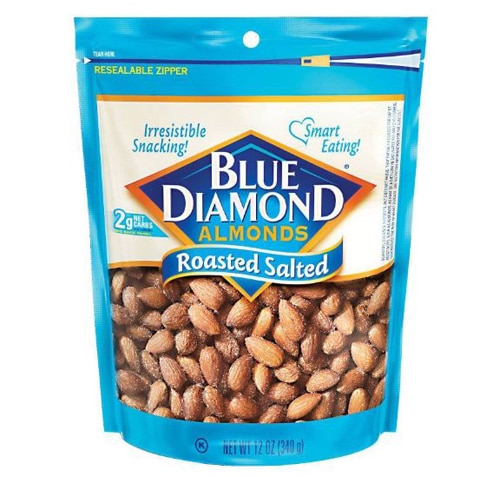 Кошерный жареный соленый миндаль — 12 унций Blue Diamond