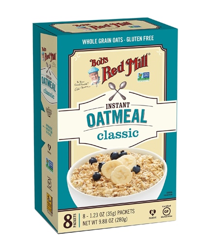 Gluten Free Oatmeal Packets Classic -- 8 Packets Bob's Red Mill