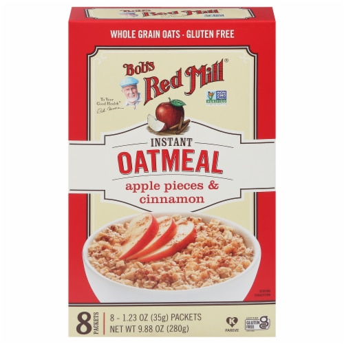 Gluten Free Oatmeal Packets Apple Cinnamon -- 8 Packets Bob's Red Mill