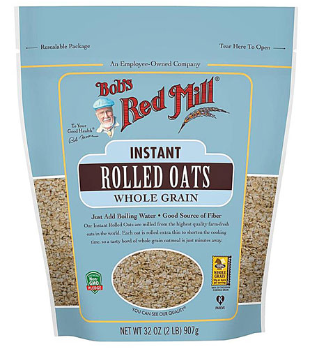 Whole Grain Rolled Oats Instant -- 32 oz Bob's Red Mill