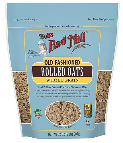 Whole Grain Rolled Oats Old Fashioned -- 32 oz Bob's Red Mill