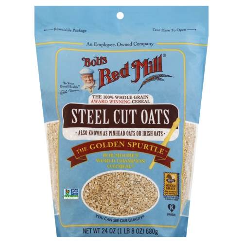 Whole Grain Steel Cut Oats -- 24 oz Bob's Red Mill