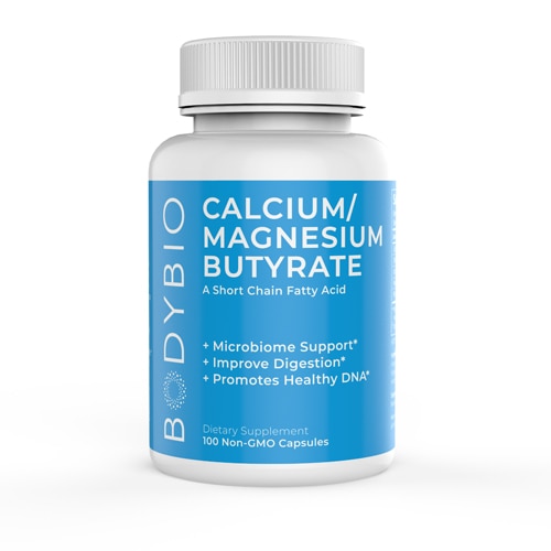 Calcium Magnesium Butyrate -- 100 Non-GMO Capsules (Капсулы) BodyBio