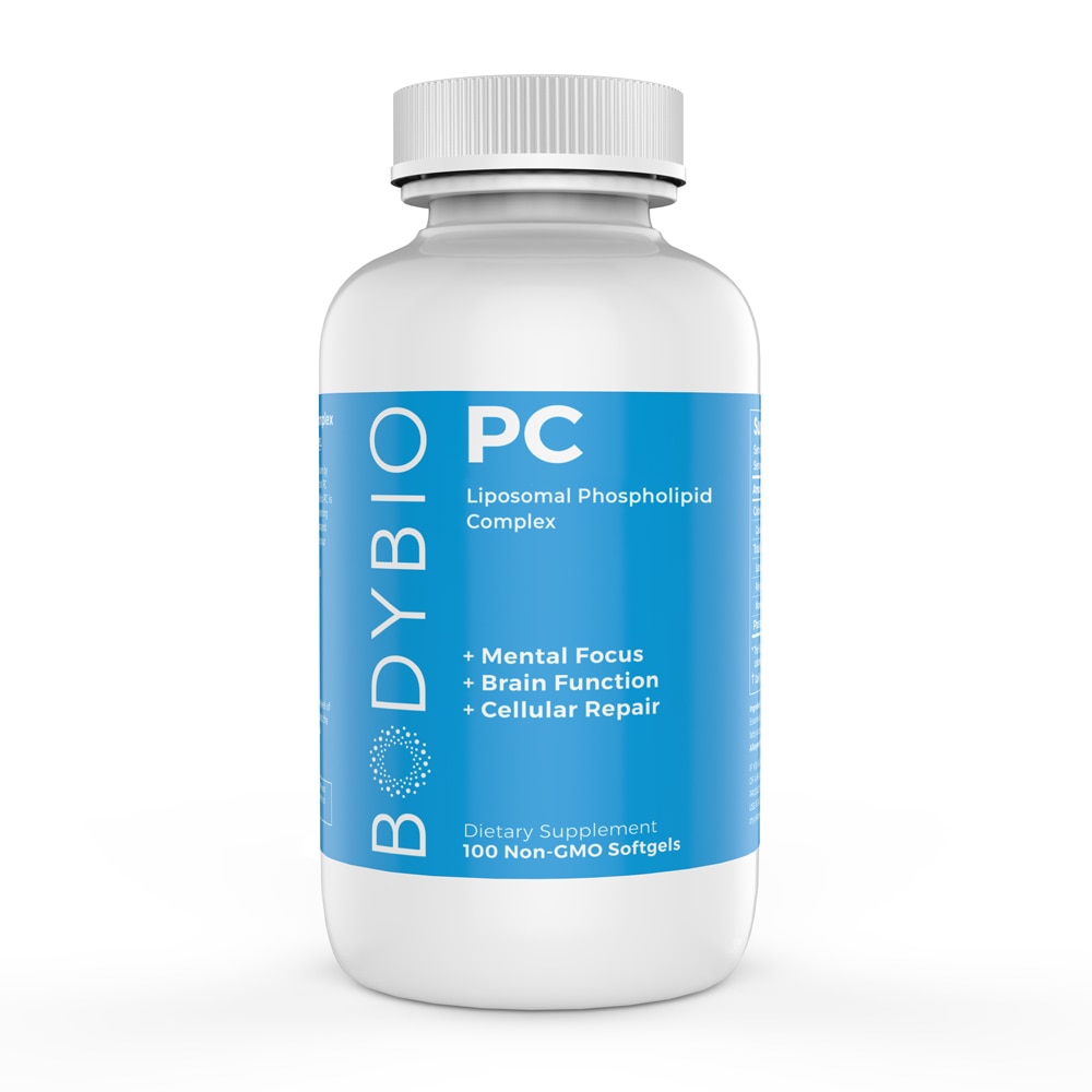 PC — липосомальный фосфолипидный комплекс, 100 мягких таблеток без ГМО BodyBio
